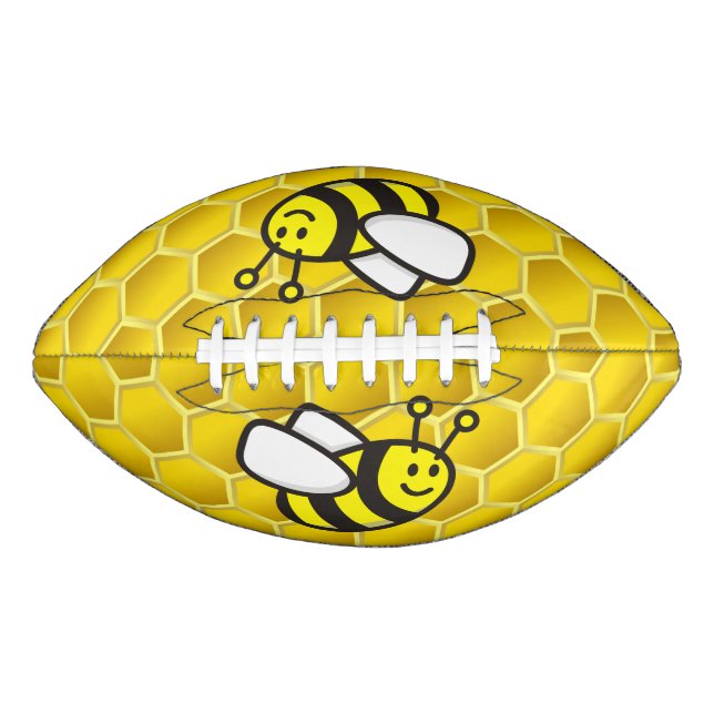 Balón De Fútbol Americano Honeybee Cartoon (Anverso)