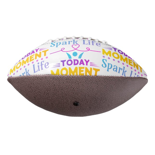 Balón De Fútbol Americano Hoy, momento, vida de chispa (Girado 270)