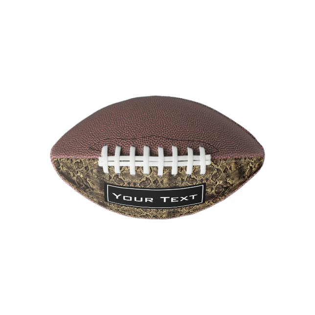 Balón De Fútbol Americano Huella de serpiente marrón (Anverso)