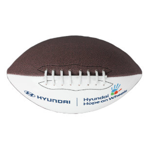 Balón De Fútbol Americano Hyundai y Hope on Wheels Paddle
