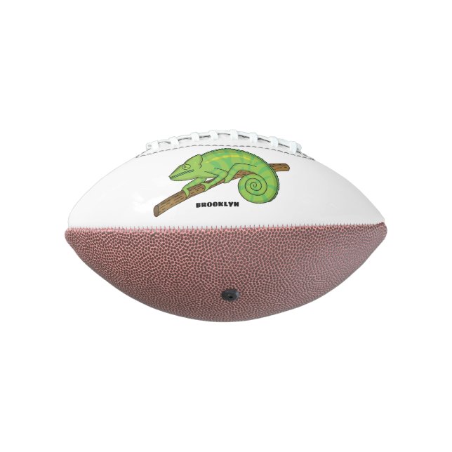 Balón De Fútbol Americano Ilustracion Chameleon de Parson (Girado 270)