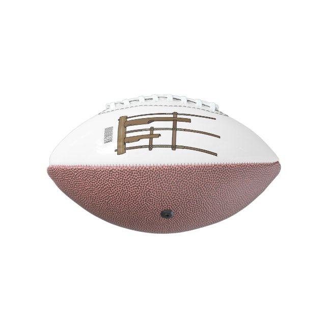 Balón De Fútbol Americano Ilustracion de Angklung personalizado (Girado 270)
