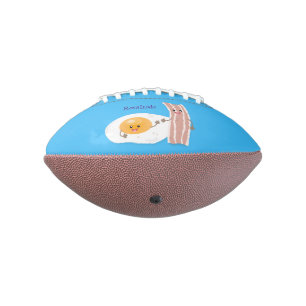 Balón De Fútbol Americano Ilustracion de huevo de kawaii y personalizado de 