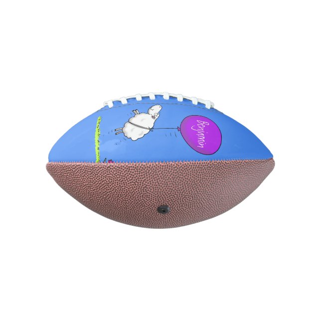 Balón De Fútbol Americano Ilustracion de humor de personalizado de globo de  (Girado 270)
