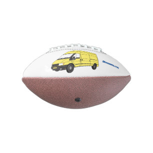 Balón De Fútbol Americano Ilustracion de la camioneta de entrega