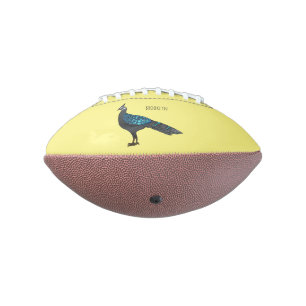 Balón De Fútbol Americano Ilustracion de pájaro faisán palawan personalizado