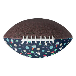 Balón De Fútbol Americano Ilustracion de patrón de espacio