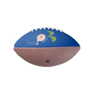 Balón De Fútbol Americano Ilustracion de personalizado de brote de semillas 