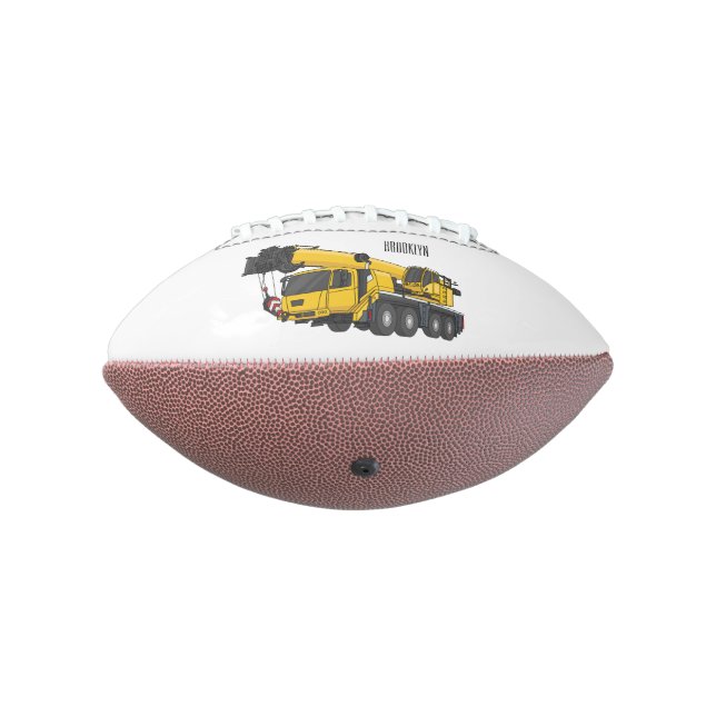 Balón De Fútbol Americano Ilustracion de personalizado de camiones Crane (Girado 270)