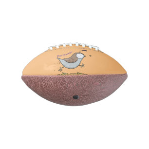 Balón De Fútbol Americano Ilustracion de personalizado de codorniz de califo