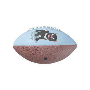 Balón De Fútbol Americano Ilustracion de personalizado de demonio de Tasmani