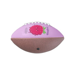 Balón De Fútbol Americano Ilustracion de personalizado de frambuesa alegre