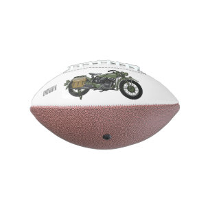 Balón De Fútbol Americano Ilustracion de personalizado de motocicleta de cru