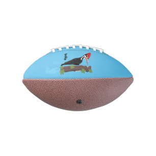 Balón De Fútbol Americano Ilustracion de personalizado de pájaros carpintero