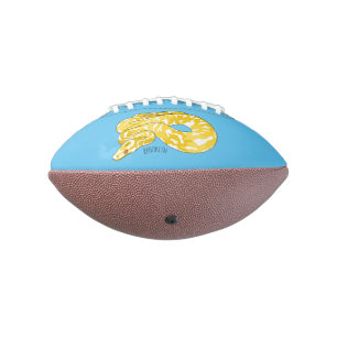 Balón De Fútbol Americano Ilustracion de personalizado de pitón birmano