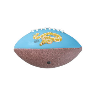 Balón De Fútbol Americano Ilustracion de personalizado de pitón birmano