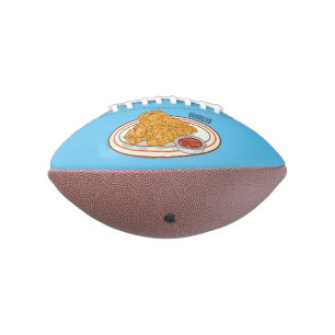 Balón De Fútbol Americano Ilustracion de pollo frito personalizado