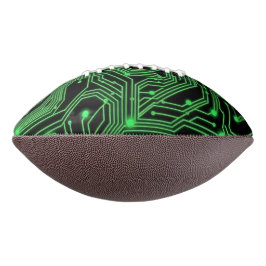 Balón De Fútbol Americano Ilustracion de resumen de la placa del circuito ve