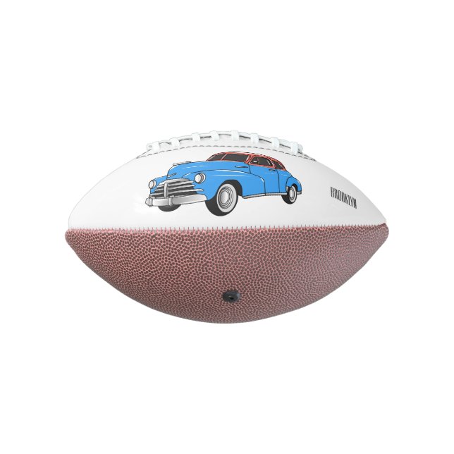 Balón De Fútbol Americano Ilustracion personalizado clásico de 1948 (Girado 270)