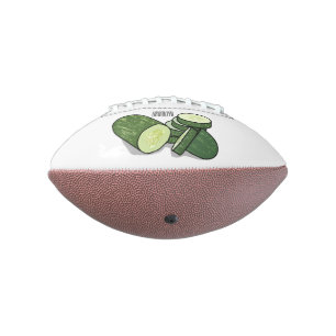 Balón De Fútbol Americano Ilustracion personalizado Cucumber