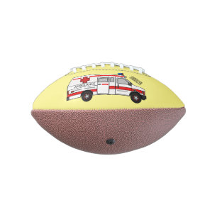 Balón De Fútbol Americano Ilustracion personalizado de ambulancia