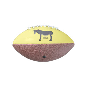 Balón De Fútbol Americano Ilustracion personalizado de burro