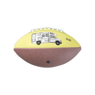 Balón De Fútbol Americano Ilustracion personalizado de Campervan