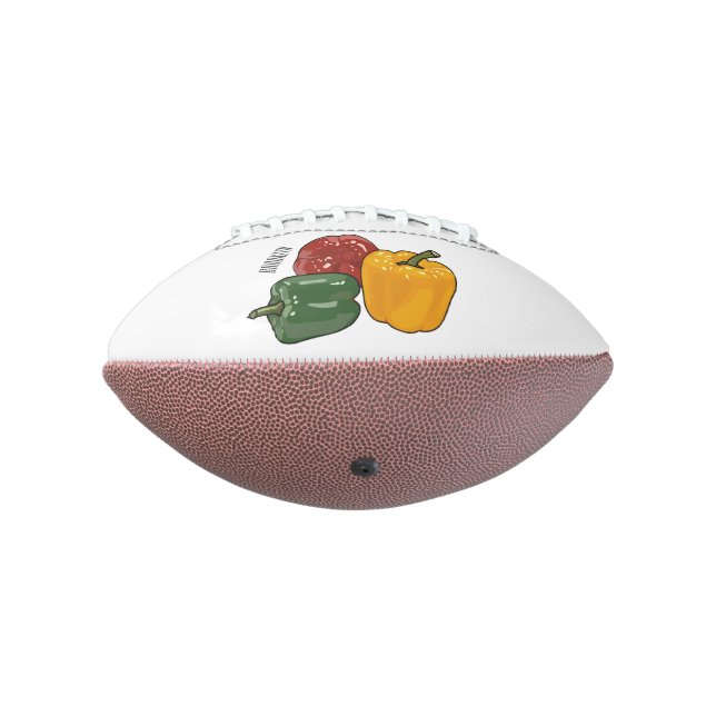 Balón De Fútbol Americano Ilustracion personalizado de Capsicum (Girado 270)