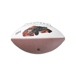 Balón De Fútbol Americano Ilustracion personalizado de carreras de Kart