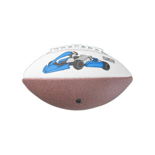 Balón De Fútbol Americano Ilustracion personalizado de carreras de Kart
