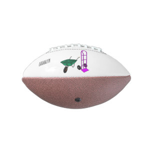 Balón De Fútbol Americano Ilustracion personalizado de carretillas y carrito