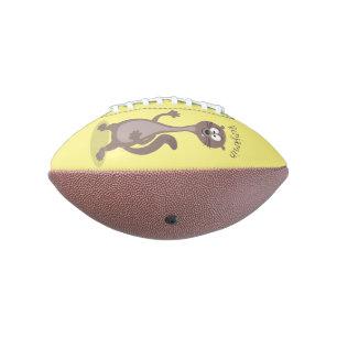 Balón De Fútbol Americano Ilustracion personalizado de comadreja divertida
