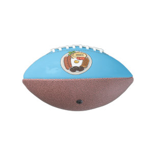 Balón De Fútbol Americano Ilustracion personalizado de desayuno inglés