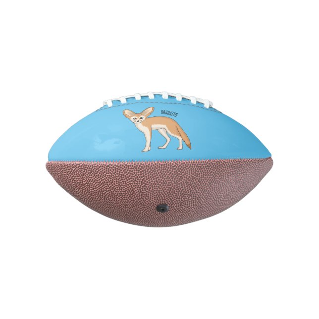 Balón De Fútbol Americano Ilustracion personalizado de Fennec fox (Girado 270)