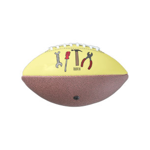 Balón De Fútbol Americano Ilustracion personalizado de herramientas de carpi
