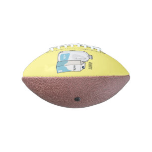 Balón De Fútbol Americano Ilustracion personalizado de leche