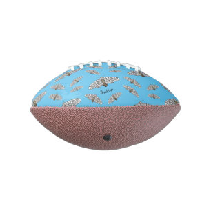 Balón De Fútbol Americano Ilustracion personalizado de mariposa leopardo gig