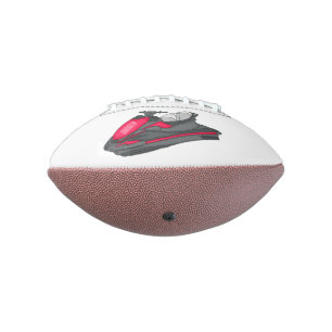 Balón De Fútbol Americano Ilustracion personalizado de moto acuática