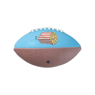 Balón De Fútbol Americano Ilustracion personalizado de palomitas