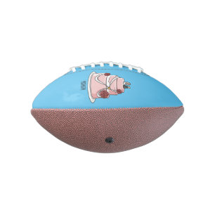 Balón De Fútbol Americano ilustracion personalizado de pastel boda