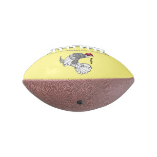 Balón De Fútbol Americano Ilustracion personalizado de pollo de Sebright