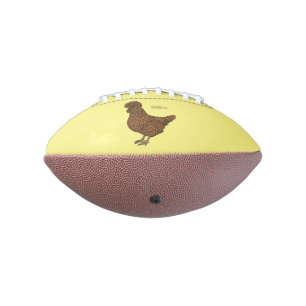 Balón De Fútbol Americano Ilustracion personalizado de pollo polaco Chamois