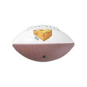 Balón De Fútbol Americano Ilustracion personalizado de queso