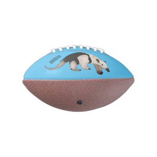 Balón De Fútbol Americano Ilustracion personalizado de Tamandua