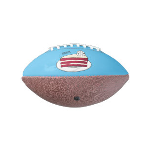 Balón De Fútbol Americano Ilustracion personalizado de tarta de terciopelo r