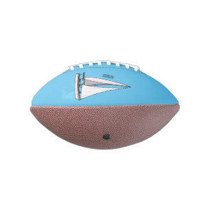 Balón De Fútbol Americano Ilustracion personalizado de velero