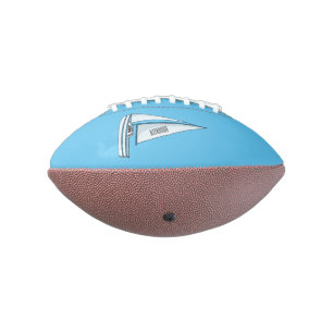 Balón De Fútbol Americano Ilustracion personalizado de velero