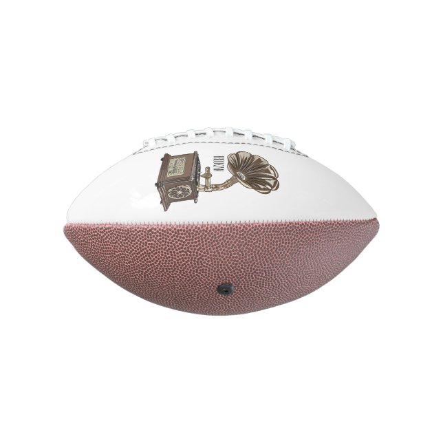 Balón De Fútbol Americano Ilustracion personalizado girable (Girado 270)