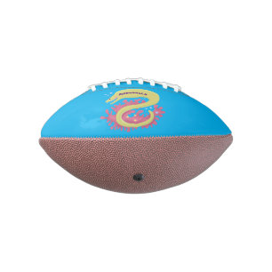 Balón De Fútbol Americano Ilustracion personalizado gracioso de moray verde