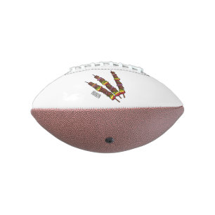 Balón De Fútbol Americano Ilustracion personalizado kebab o kabob